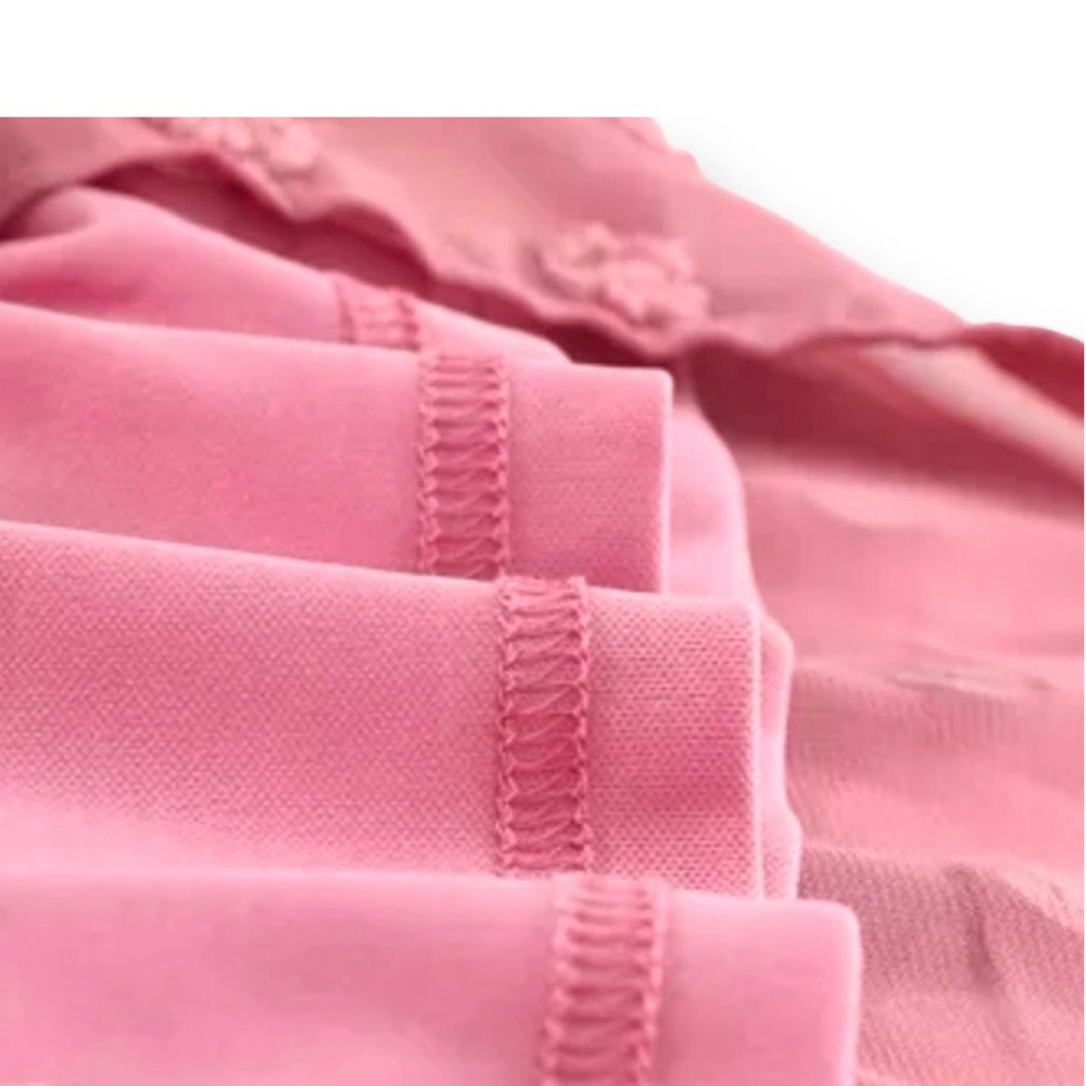💐 PINK SWISS DOT PUFFED LONG SLEEVE TOP - Picture 7 of 11